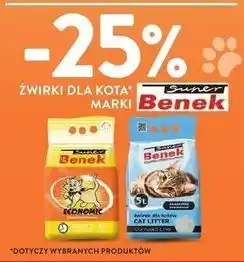 Intermarche Żwirek dla kota compact Super Benek oferta