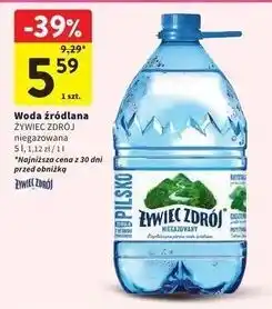 Intermarche Woda niegazowana Żywiec Zdrój oferta