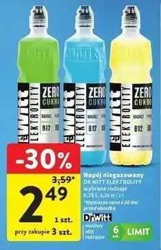 Intermarche Napój izotoniczny cytryna Dr Witt oferta