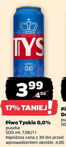 Netto Piwo Tyskie 0,0% puszka oferta