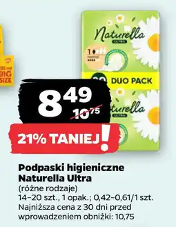Netto Podpaski higieniczne Naturella Ultra oferta