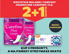 Netto Wszystkie wkładki i tampony higieniczne carefree i o.b. oferta