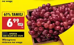Biedronka Winogrono różowe na wagę oferta
