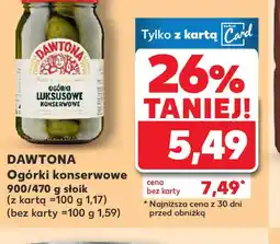 Kaufland Ogórki konserwowe Dawtona oferta