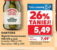Kaufland Ogórki konserwowe Dawtona oferta