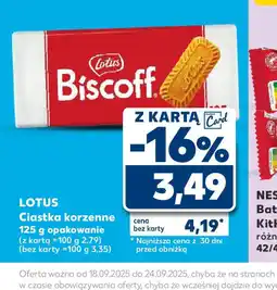 Kaufland Ciastka korzenne Lotus Biscoff oferta