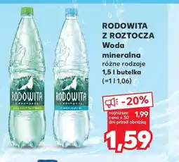 Kaufland Woda Rodowita z Roztocza oferta