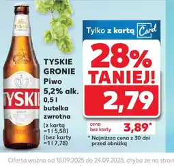 Kaufland Piwo Tyskie Gronie oferta
