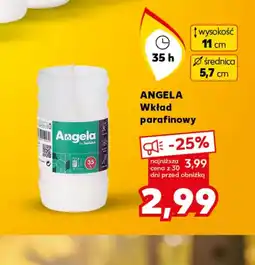 Kaufland Wkład parafinowy Angela oferta