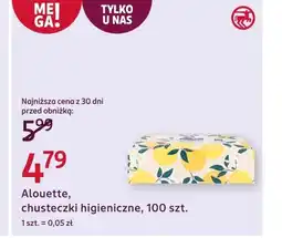 Rossmann Chusteczki higieniczne Alouette oferta