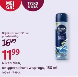 Rossmann Antyperspirant Nivea oferta