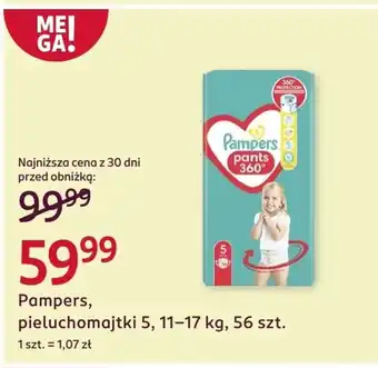 Rossmann Pieluchomajtki Pampers oferta