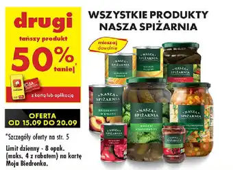 Biedronka Wszystkie produkty nasza spiżarnia oferta