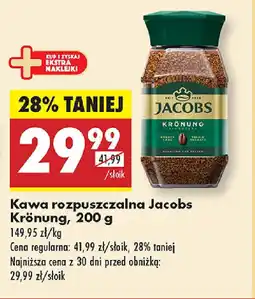 Biedronka Kawa rozpuszczalna Jacobs Krönung oferta