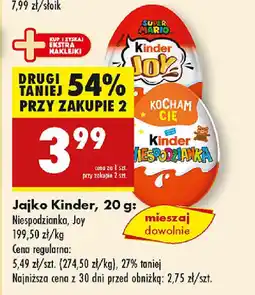 Biedronka Jajko Kinder oferta