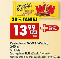 Biedronka Czekolada WW E.Wedel oferta