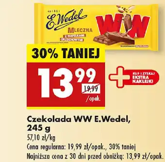 Biedronka Czekolada WW E.Wedel oferta