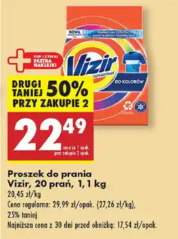 Biedronka Proszek do prania Vizir, 20 prań oferta