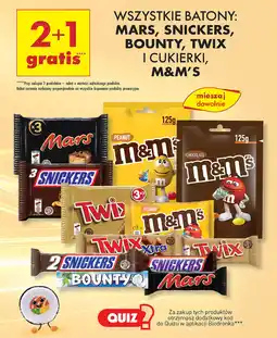Biedronka Wszystkie batony: mars, snickers, bounty, twix i cukierki, m&m's oferta