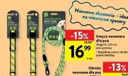 Intermarche Smycz neonowa dla psa 120 cm oferta