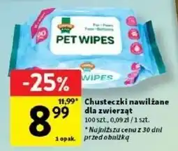 Intermarche Chusteczki dla zwierząt oferta