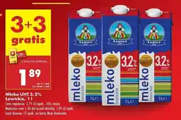 Biedronka Mleko 3.2 % Łowicz 1906 Łowickie oferta