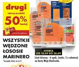 Biedronka Łosoś z pieprzem + sos musztardowo-miodowy Marinero oferta