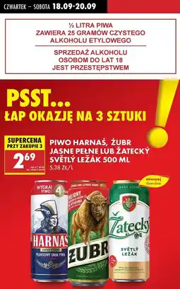 Biedronka Piwo Zatecky Svetly Lezak oferta