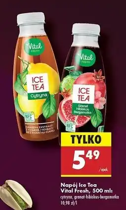 Biedronka Napój ice tea granat hibiskus bergamotka Vital Fresh oferta