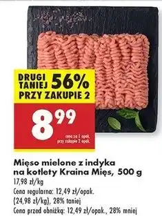 Biedronka Mięso na kotlety z indyka Kraina Mięs oferta