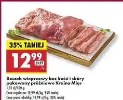 Biedronka Boczek wieprzowy bez żeber i skóry Kraina Mięs oferta