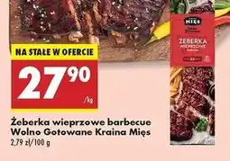 Biedronka Żeberka wieprzowe barbecue wolno gotowane Kraina Mięs oferta