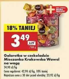 Biedronka Galaretki w czekoladzie miks Wawel Mieszanka Krakowska oferta