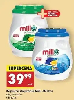 Biedronka Kapsułki do prania uniwersalne Mill Professional oferta