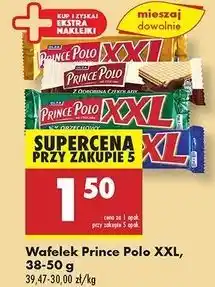 Biedronka Wafelk z odrobiną czekolady Prince Polo oferta
