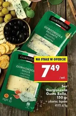 Biedronka Gorgonzola łagodna Gustobello oferta