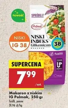 Biedronka Makaron świderki niski indeks glikemiczny Polmak oferta