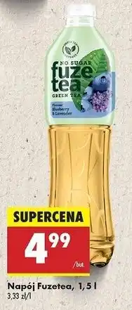 Biedronka Napój green tea blueberry & lavender Fuzetea oferta