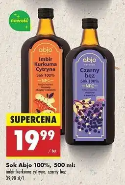 Biedronka Sok czarny bez Abjo oferta