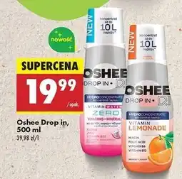 Biedronka Koncentrat napoju vitamin water zero witaminy i minerały Oshee Drop In oferta