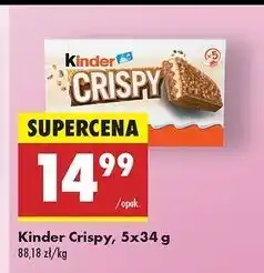 Biedronka Batony Kinder Crispy oferta