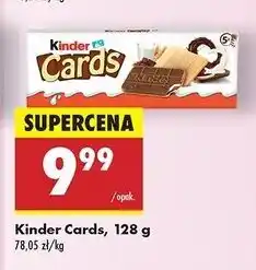 Biedronka Herbatniki czekoladowe Kinder Cards oferta