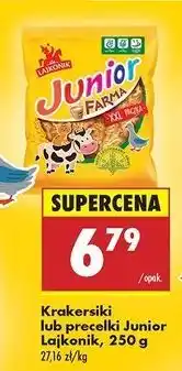 Biedronka Krakersy farma Lajkonik Junior oferta