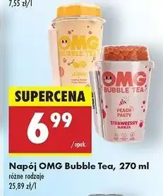 Biedronka Napój w kubku peach Omg Bubbte Tea oferta