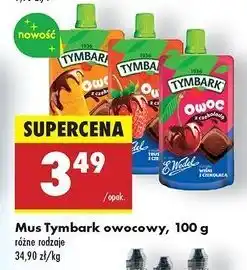 Biedronka Mus owoc pomarańcze z czekoladą Tymbark oferta