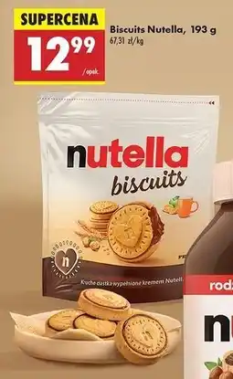 Biedronka Ciastka z kremem Nutella Biscuits oferta