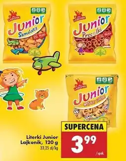 Biedronka Krakersy samoloty Lajkonik Junior oferta