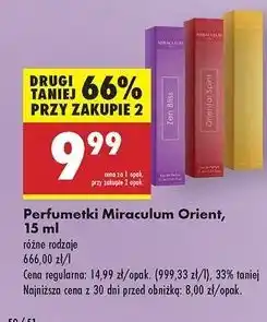 Biedronka Woda perfumowana spicy citrus Miraculum oferta