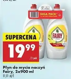 Biedronka Płyn do mycia naczyń lemon Fairy oferta