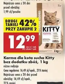 Biedronka Karma dla kota sterile z wołowiną Kitty Excellence oferta